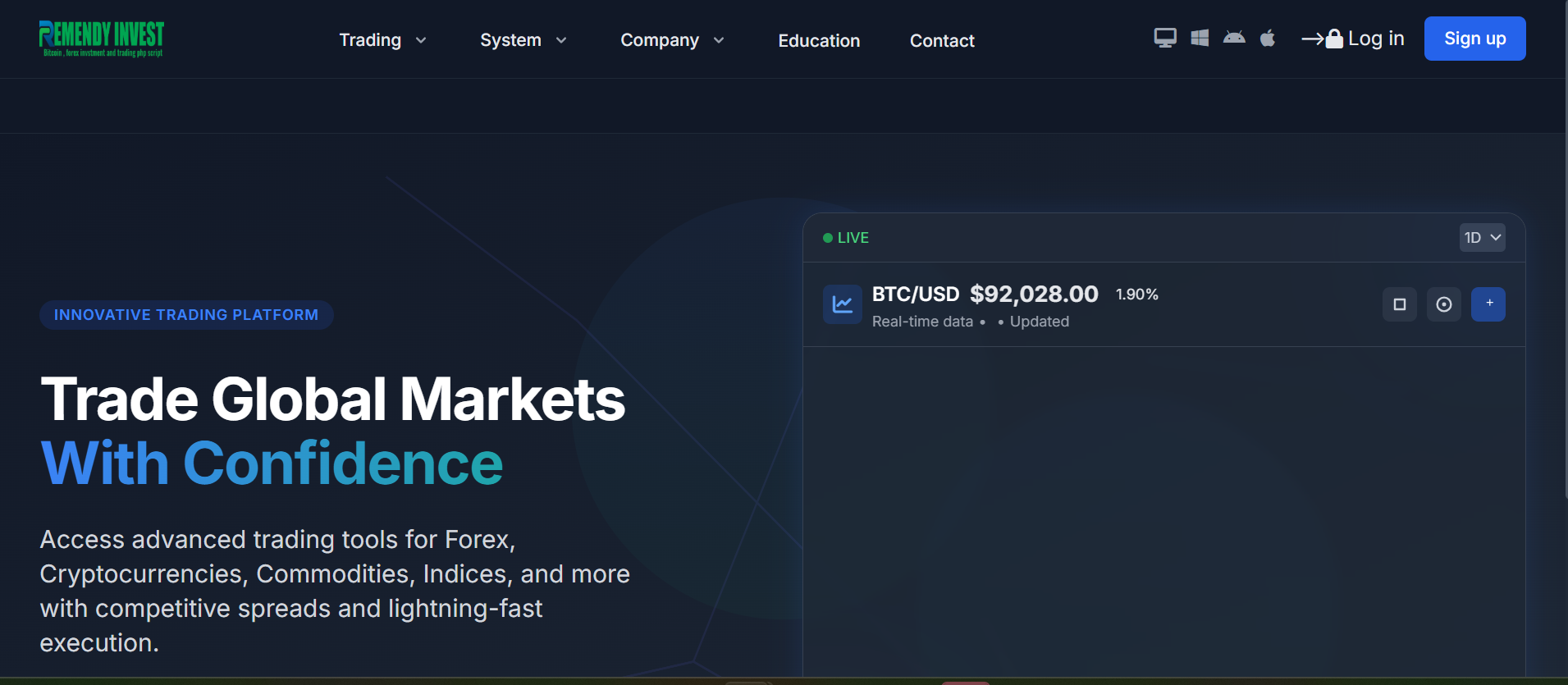 Stock Broker Website